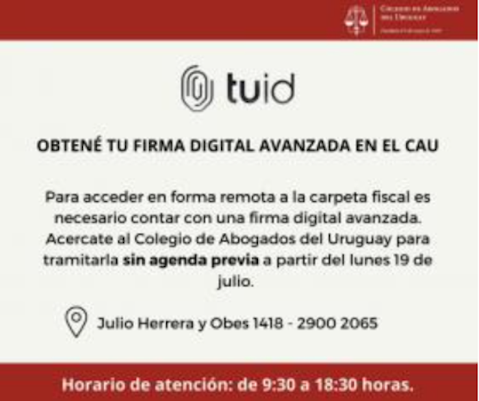 Obtene tu firma digital avanzada en el CAU