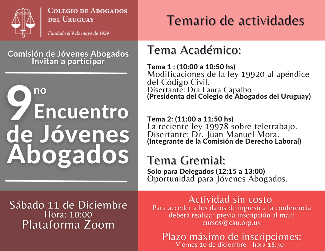 9no Encuentro de Jóvenes Abogados