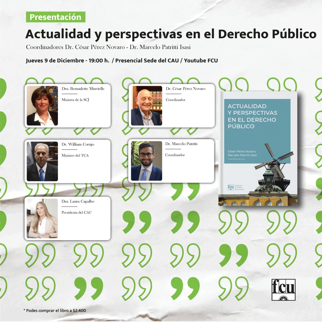 Presentación de libro: Actualidad y perspectivas en el Derecho Público