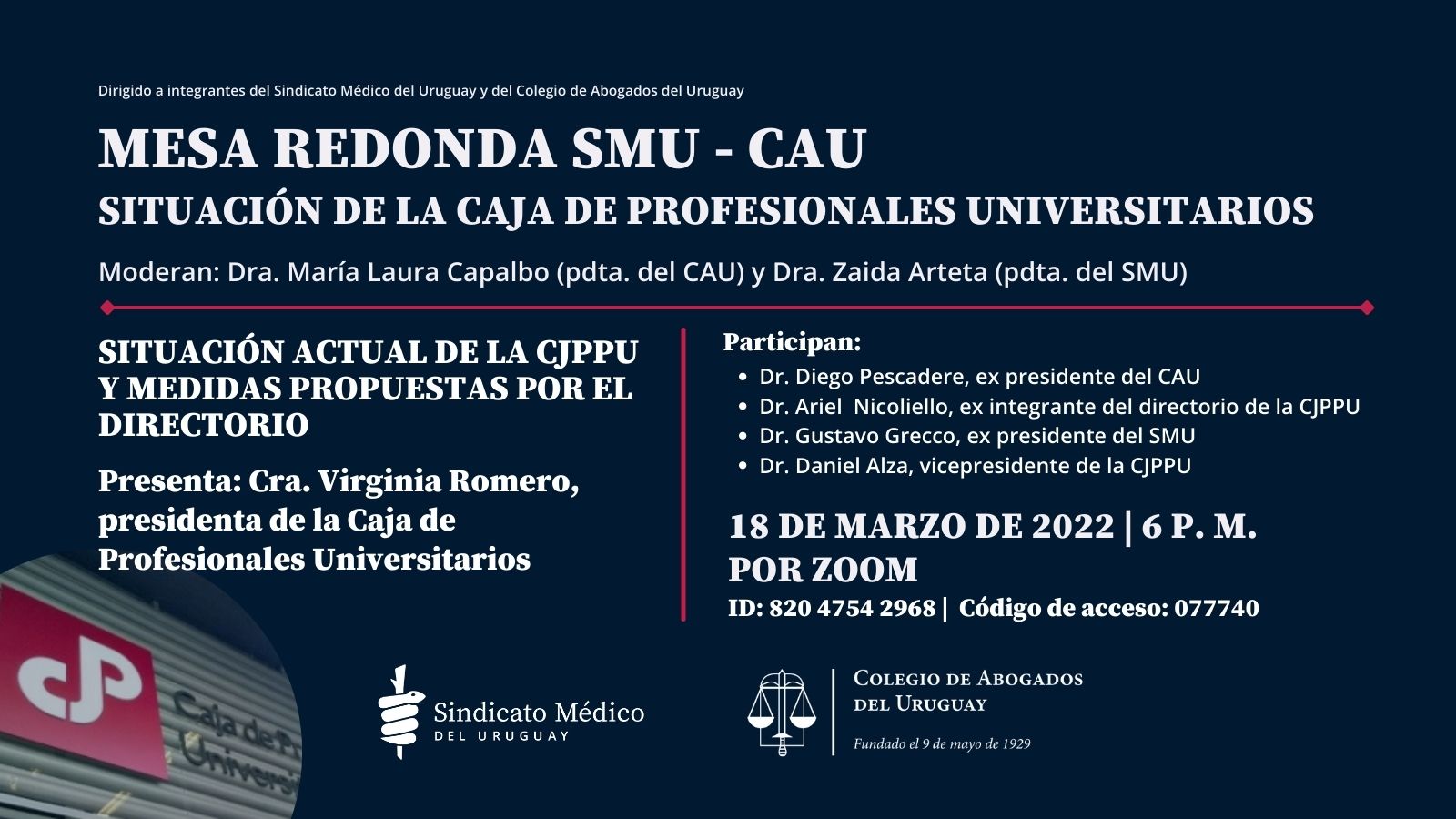 Mesa redonda SMU – CAU