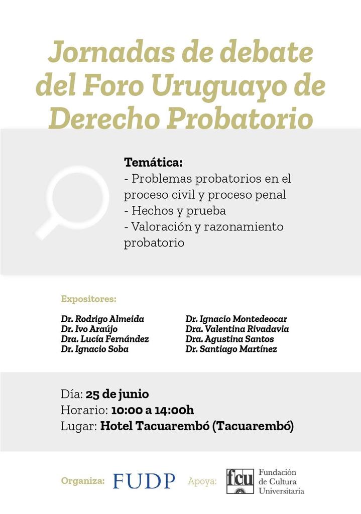 Jornadas de debate del Foro Uruguayo de Derecho Probatorio