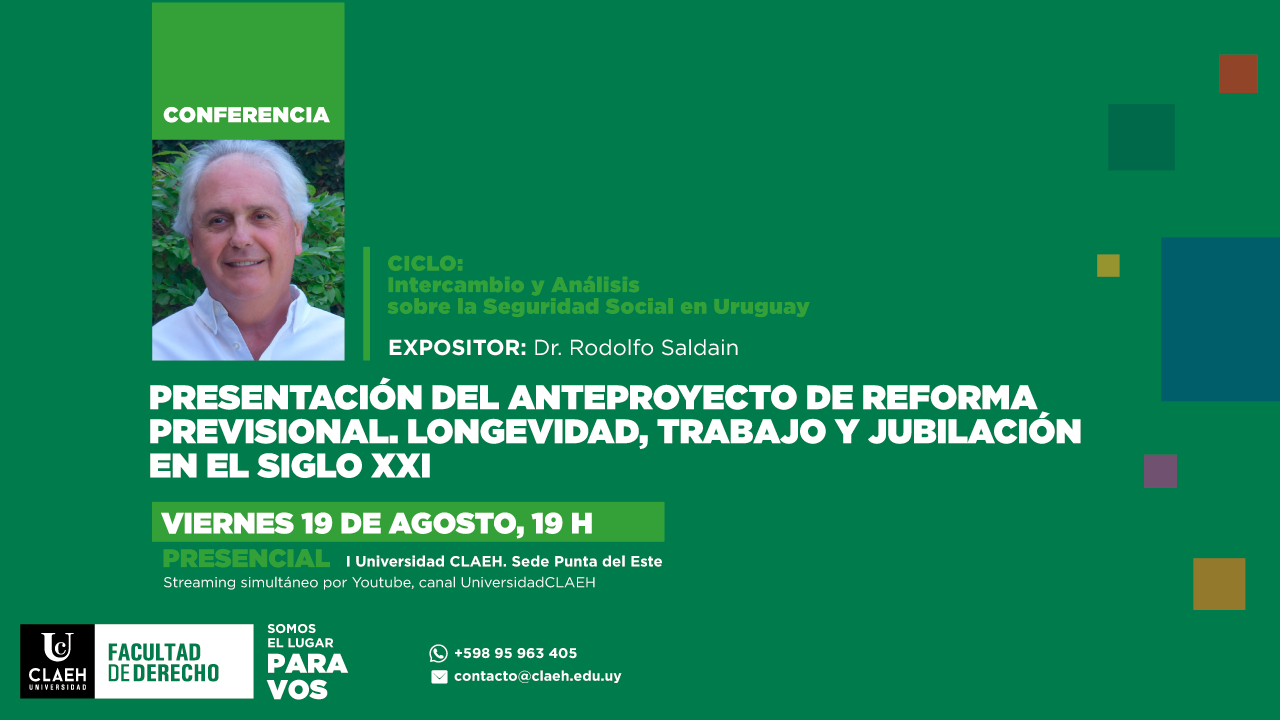 Presentación del anteproyecto de reforma previsional. Longevidad , trabajo y jubilación en el siglo XXI.