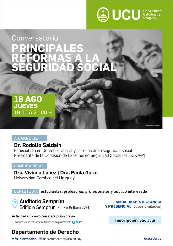 Conversatorio: Principales reformas a la Seguridad Social