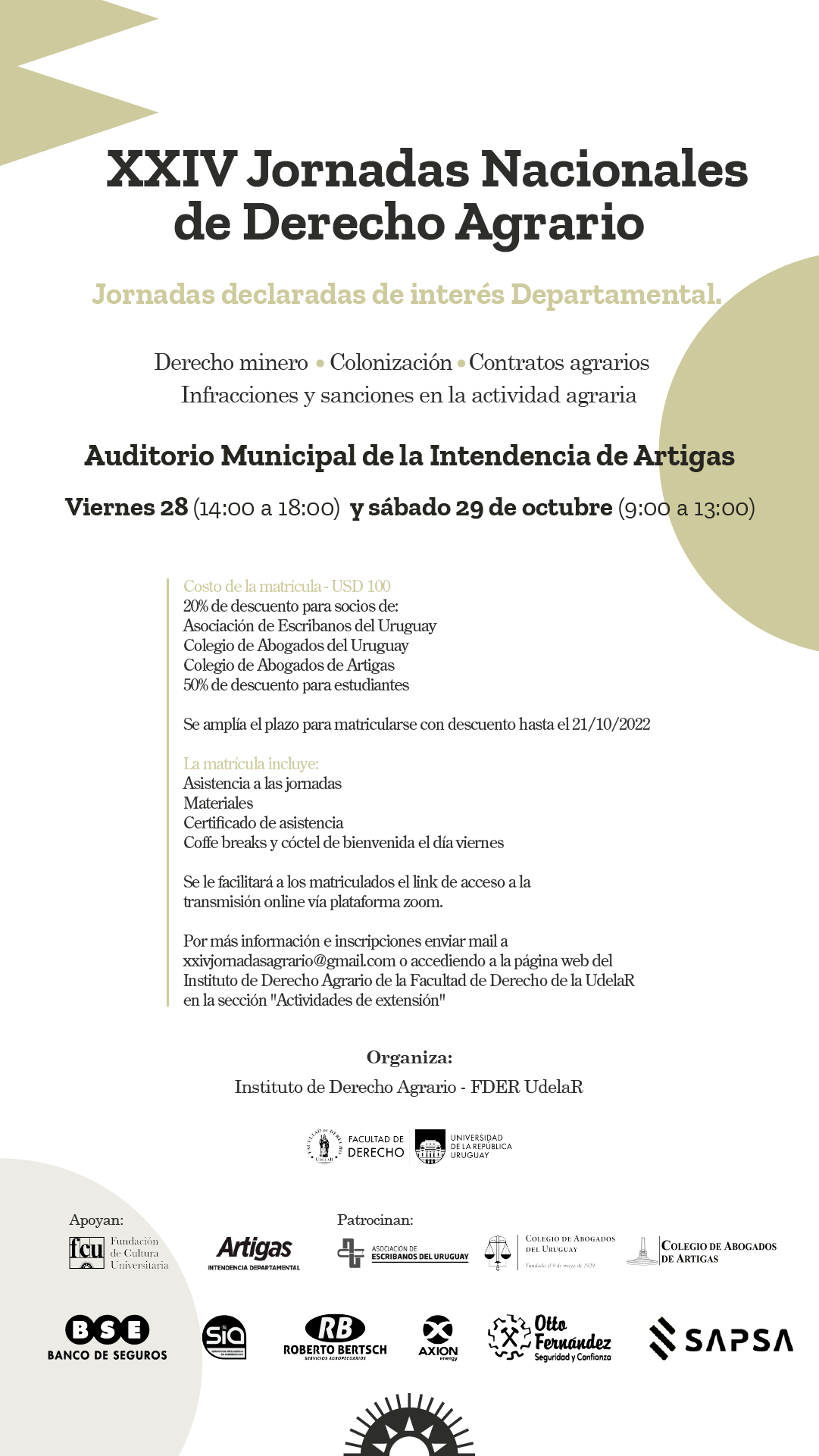XXIV Jornadas Nacionales de Derecho Agrario