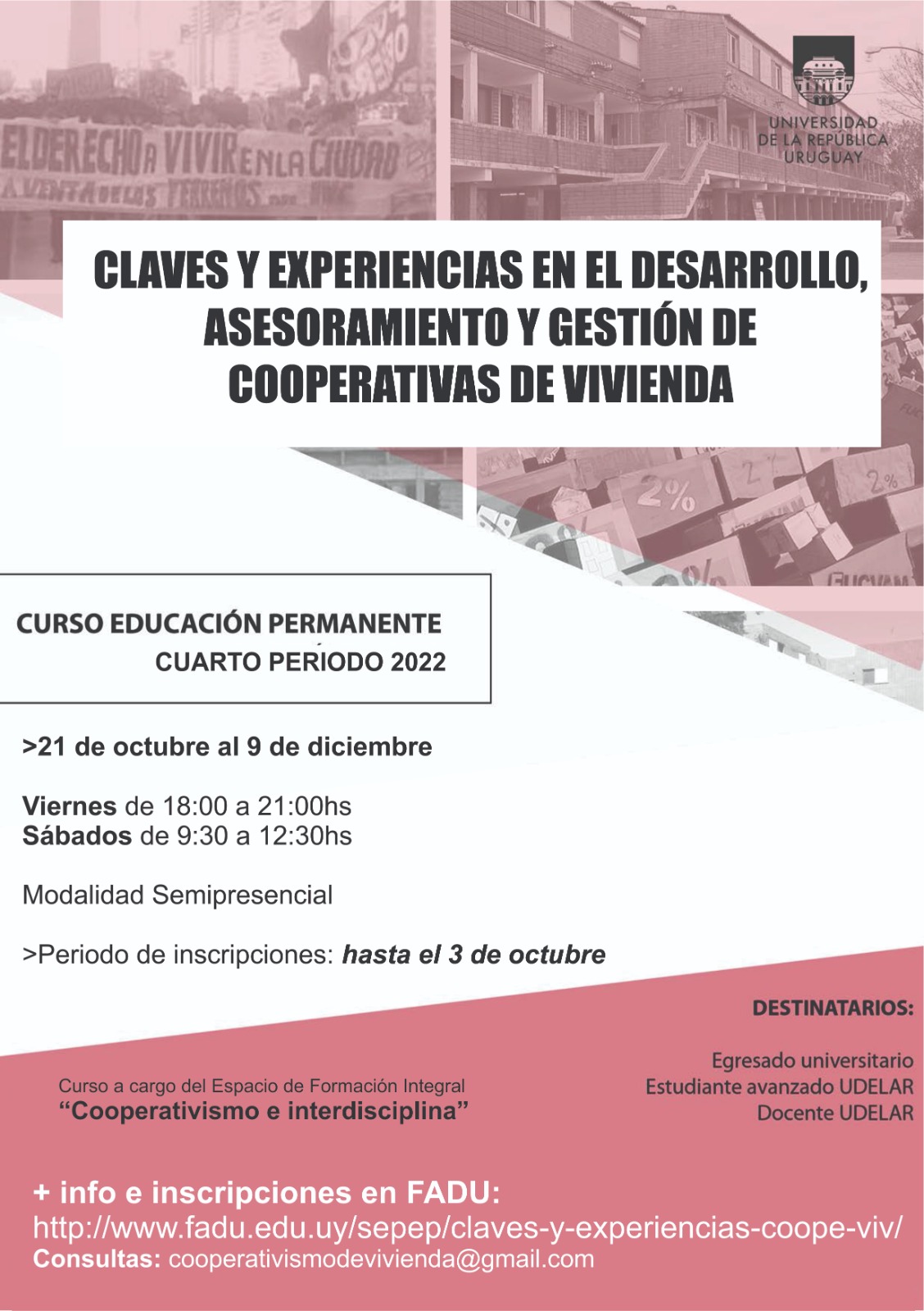 Claves y Experiencias en el Desarrollo, Asesoramiento y Gestión de Cooperativas de Vivienda