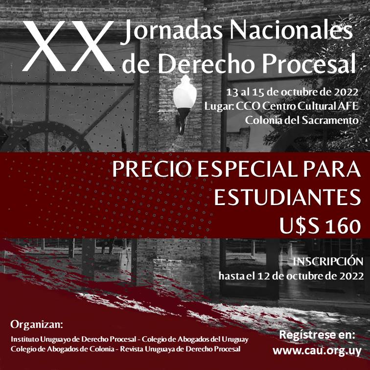 XX Jornadas Nacionales de Derecho Procesal 2022 – Estudiantes
