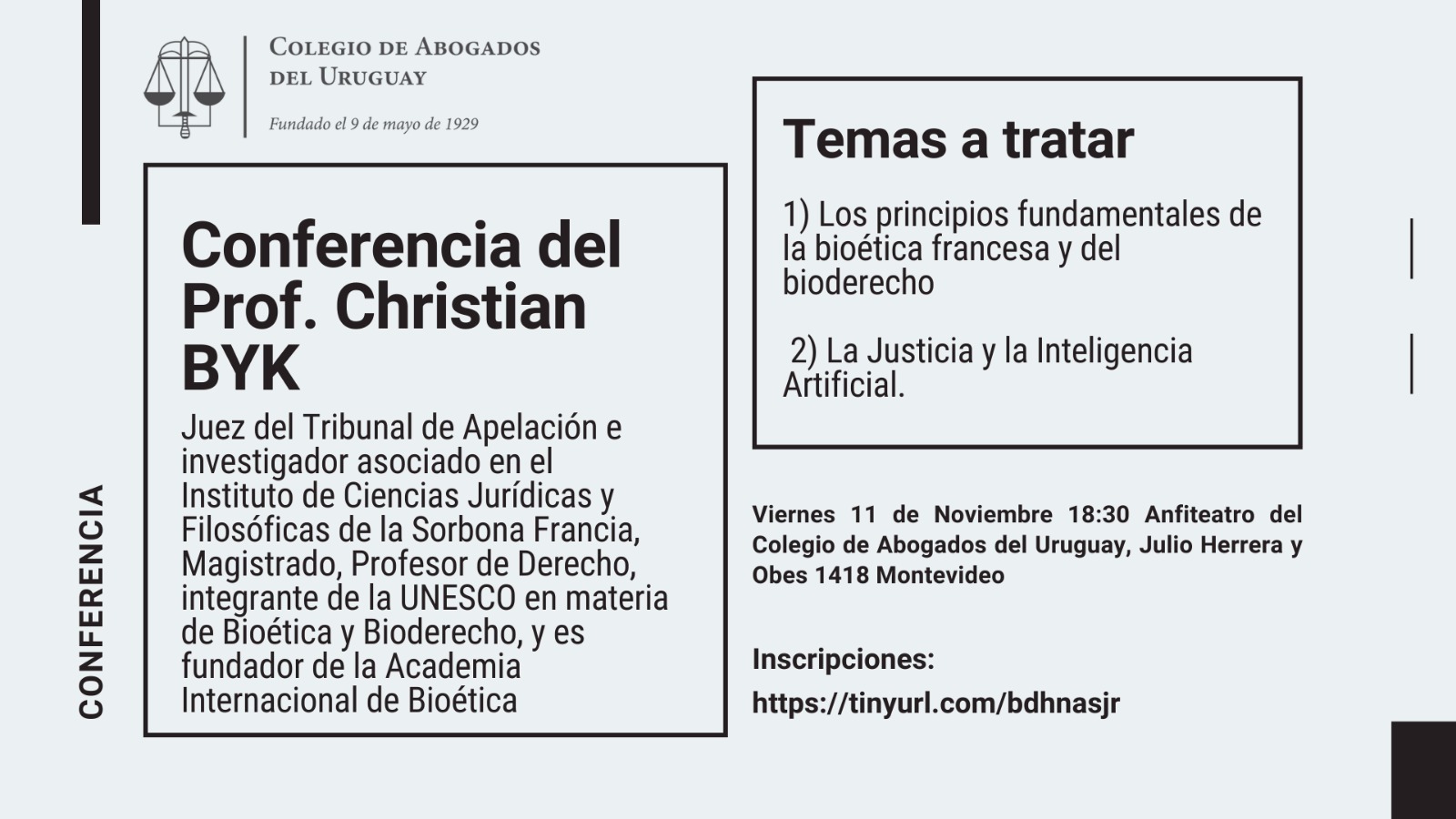 Conferencia del Prof. Christian BYK