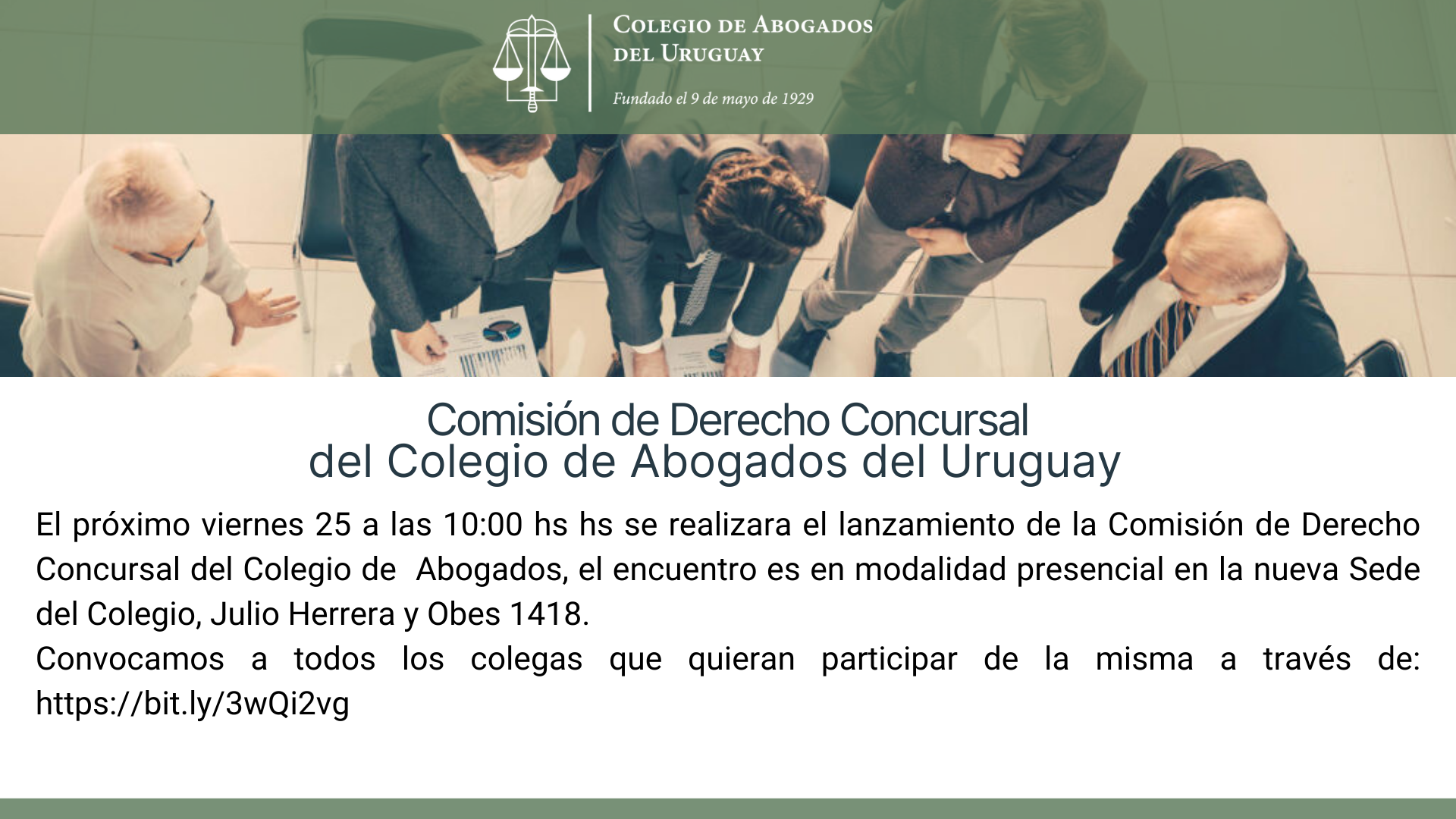 Lanzamiento de la Comisión de Derecho Concursal