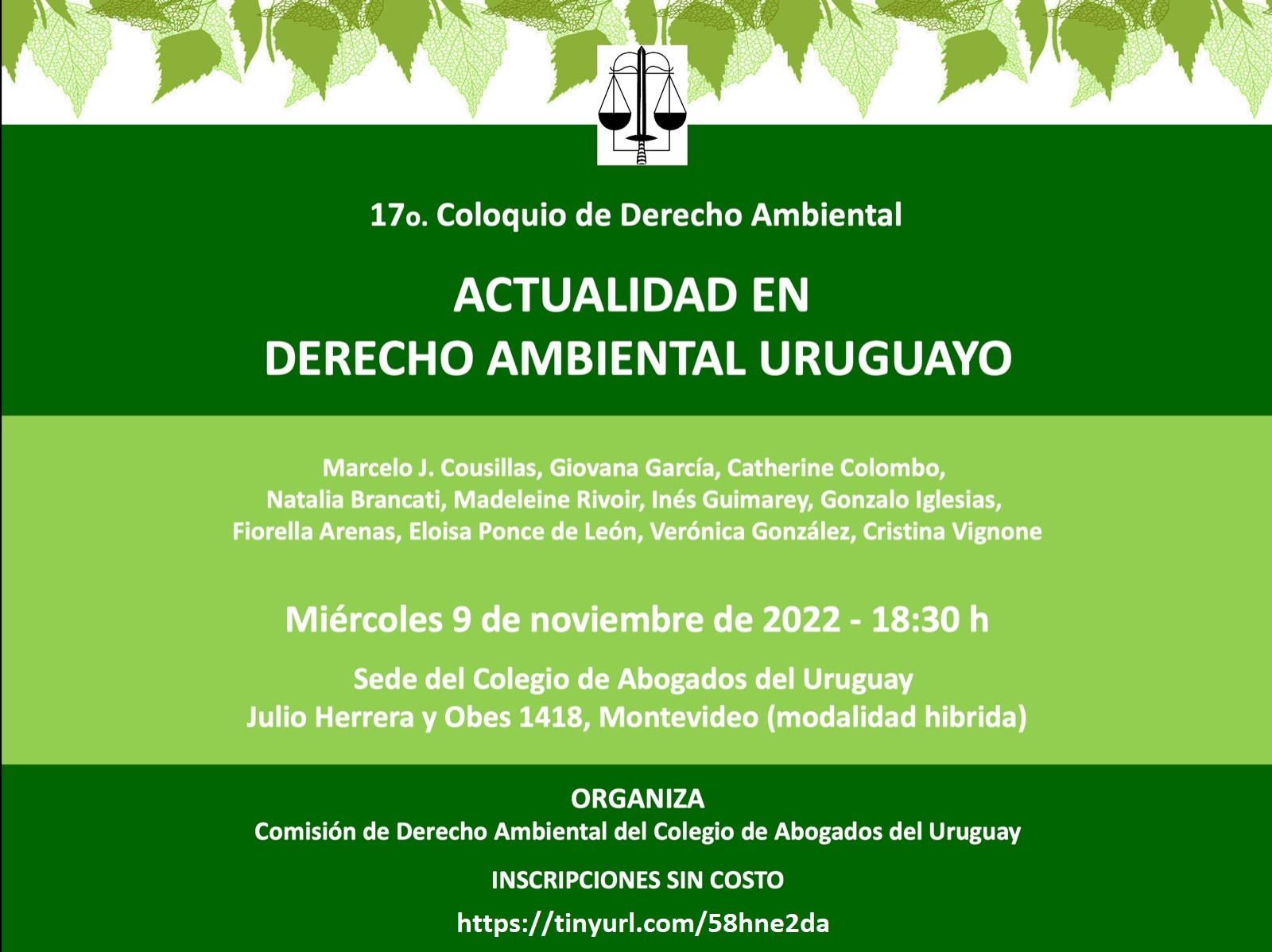 17° Coloquio de Derecho Ambiental 2022