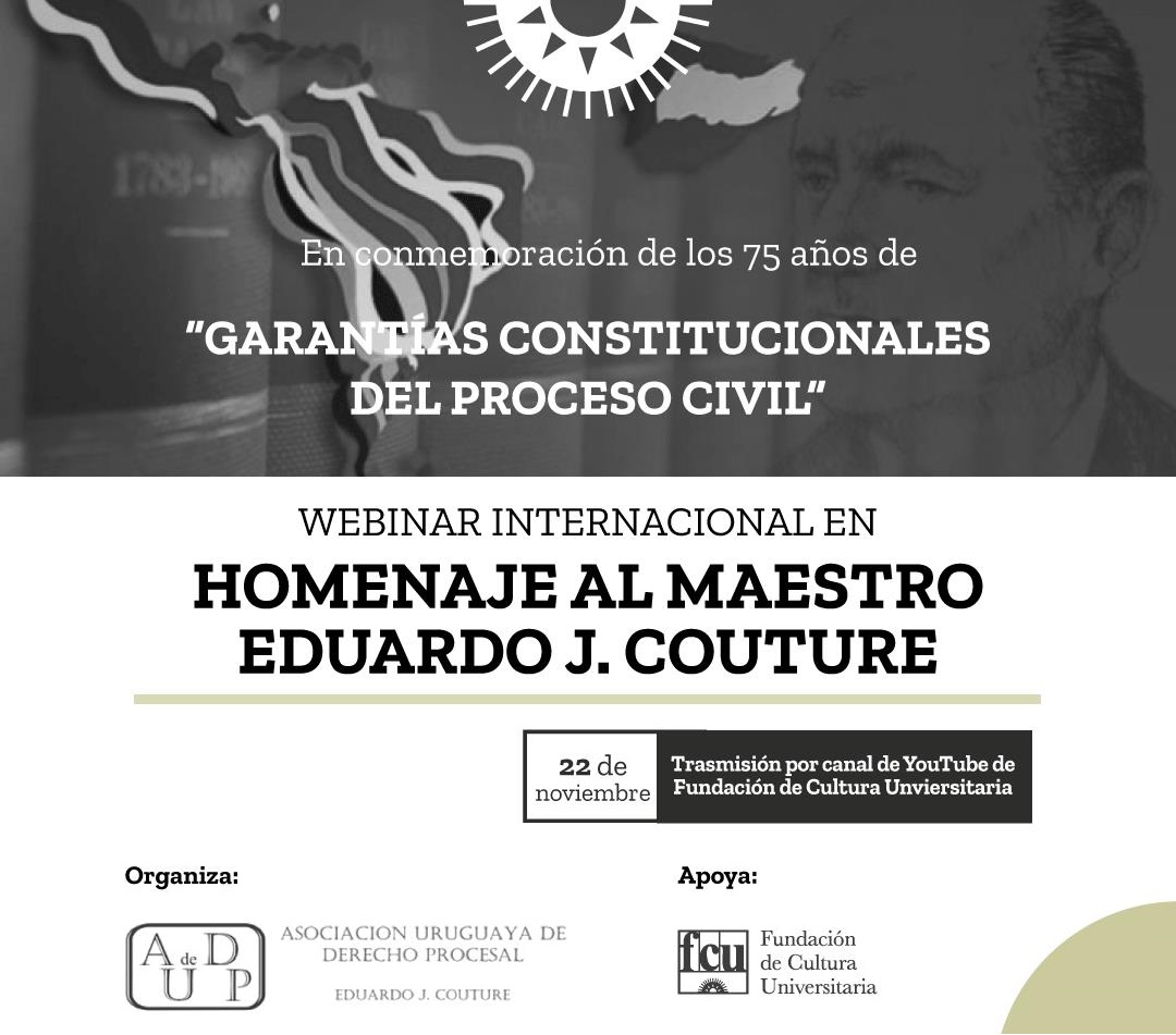 Webinar Internacional en homenaje al maestro Eduardo J. Couture