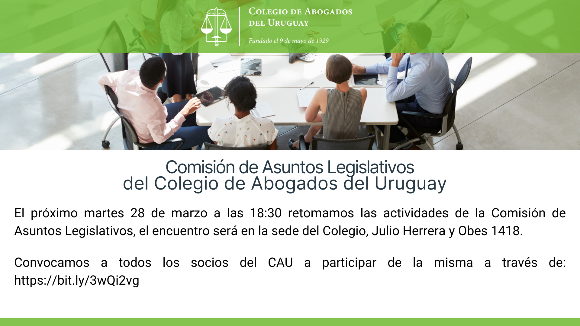 Lanzamiento de la Comisión de Asuntos Legislativos 2023