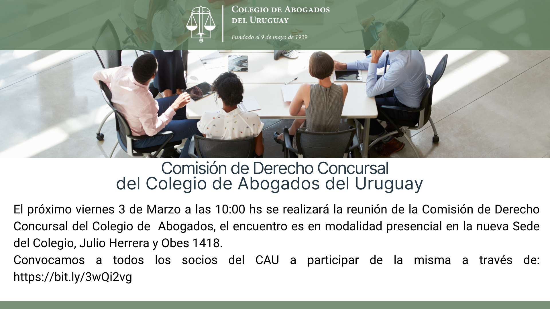 Lanzamiento de la Comisión de Derecho Concursal 2023