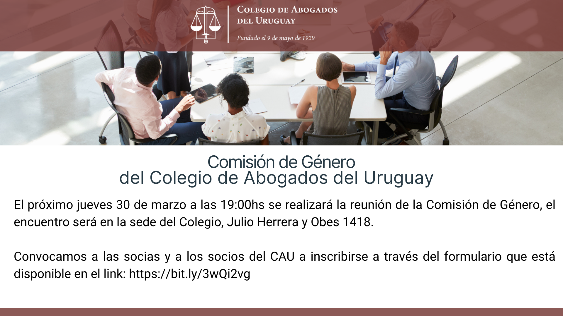 Comisión de Género del Colegio de Abogados del Uruguay