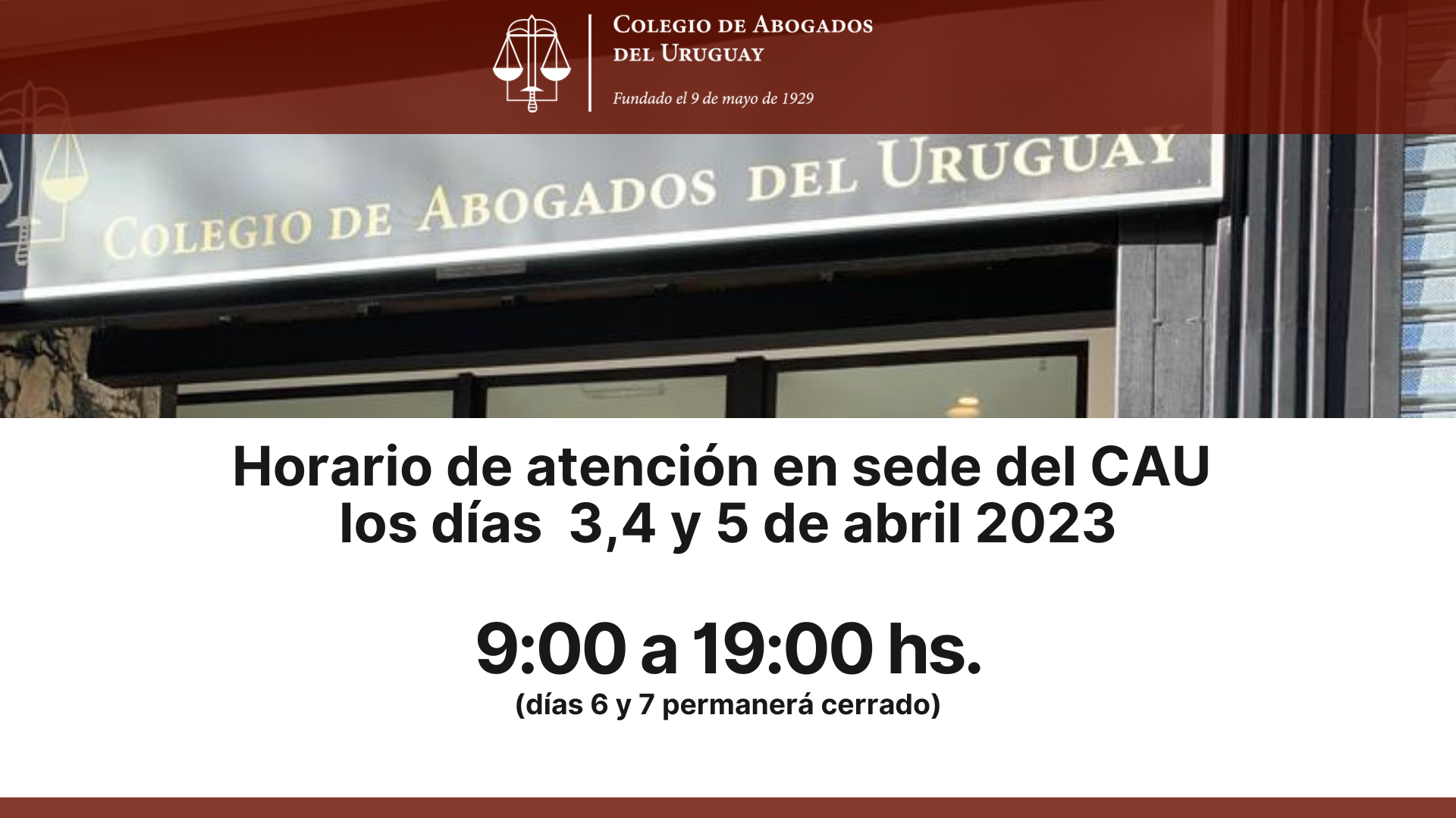 <strong>Horario de atención en sede del CAU</strong><strong></strong>