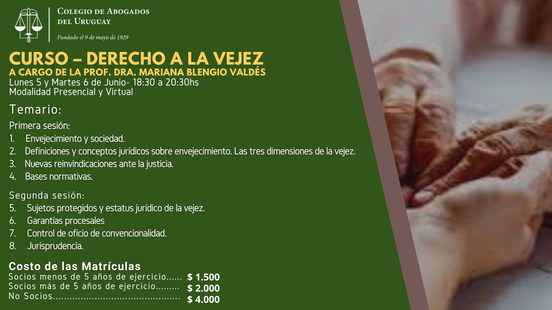 Curso – Derecho a la Vejez