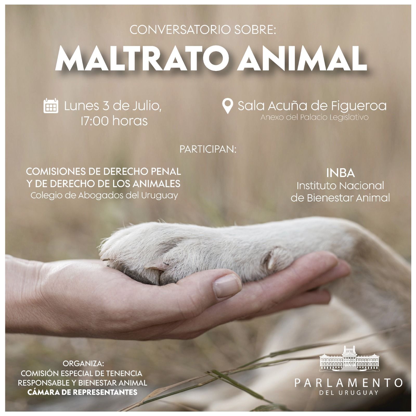 Conversatorio Maltrato Animal – 3/7/2023 – Anexo Palacio Legislativo