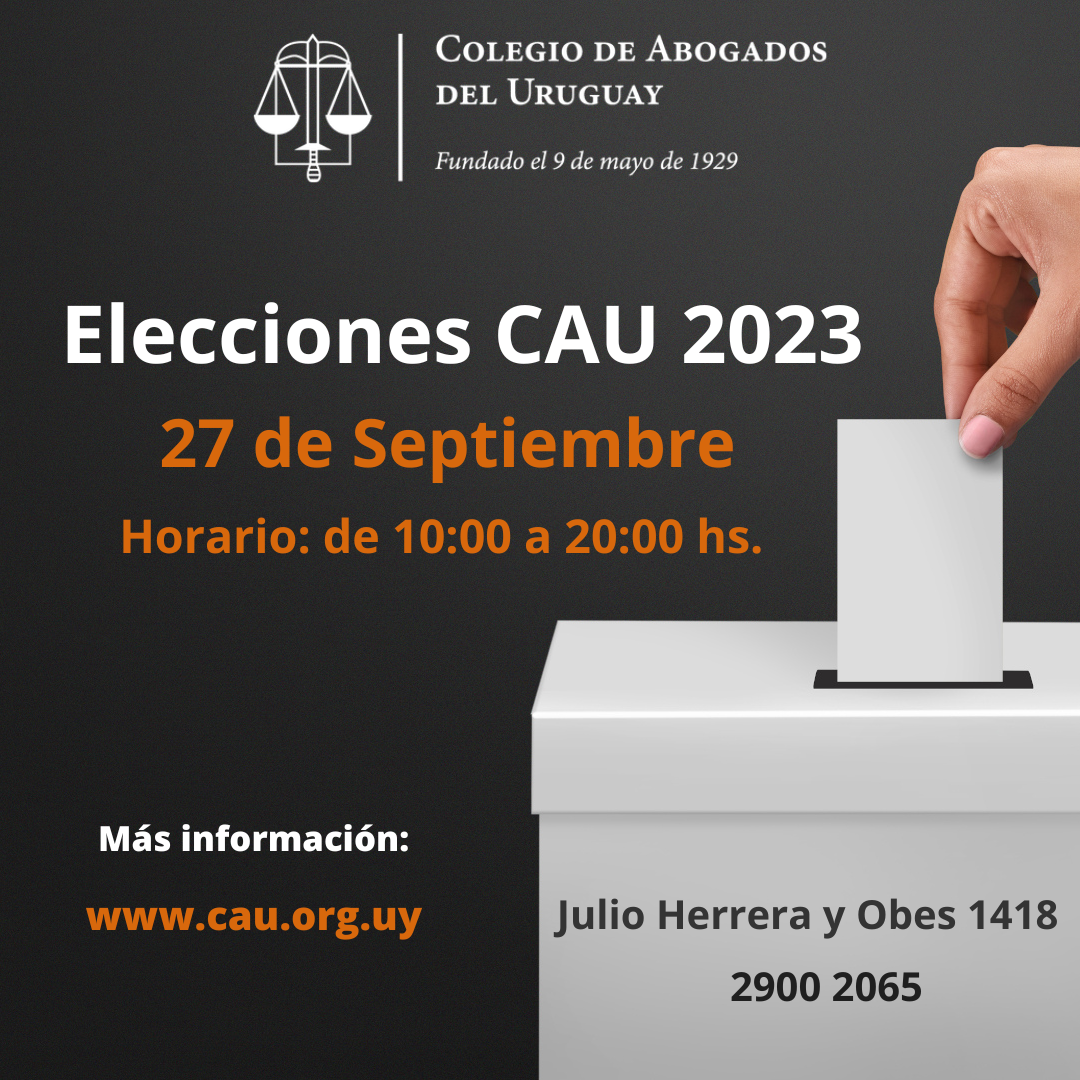 Elecciones del CAU 27 de Setiembre en nueva sede