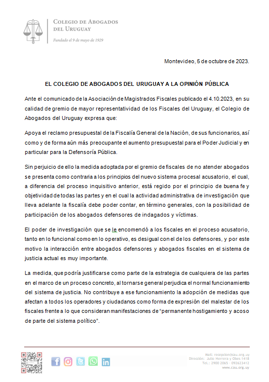 Comunicado CAU 05-10-2023