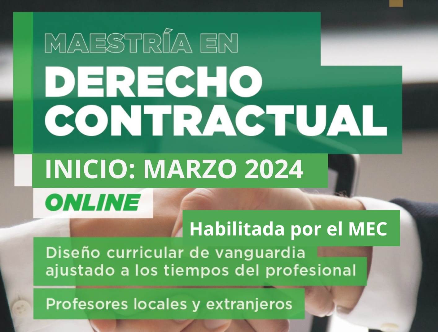 Maestría en Derecho Contractual – CLAEH