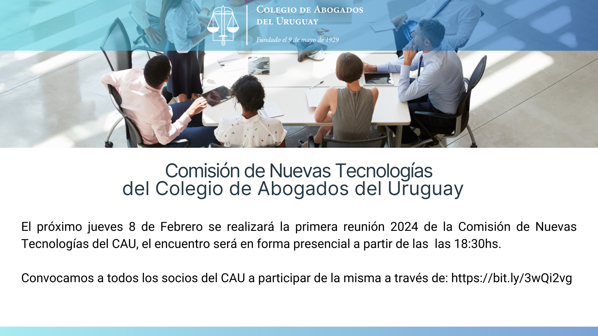 Lanzamiento de la Comisión de Nuevas Tecnologías del CAU