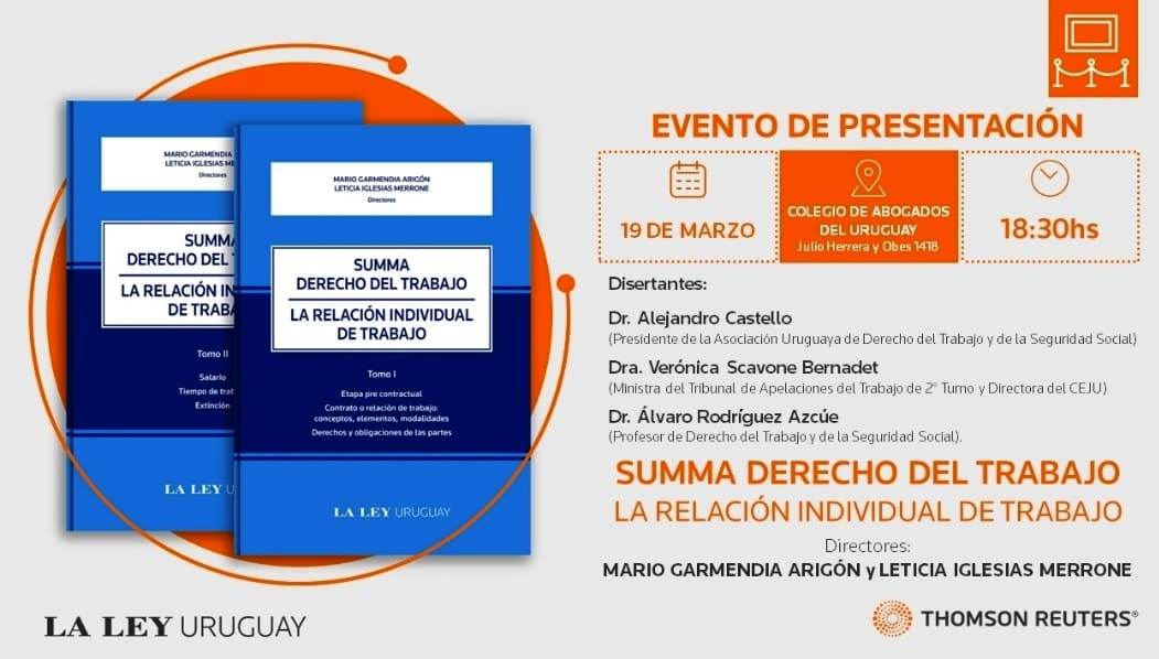 Evento de presentación: Summa Derecho del Trabajo – La Relación Individual de Trabajo