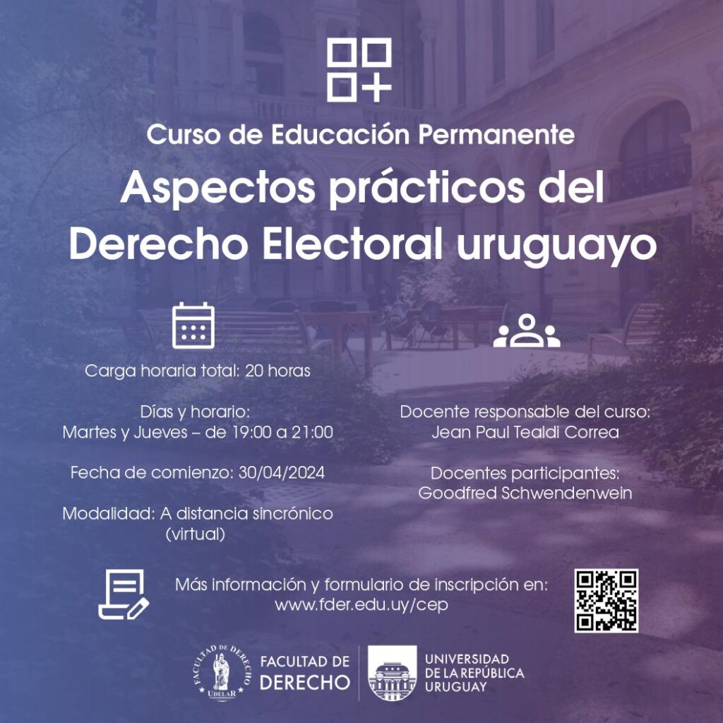 CEP UDELAR – Aspectos prácticos del Derecho Electoral uruguayo