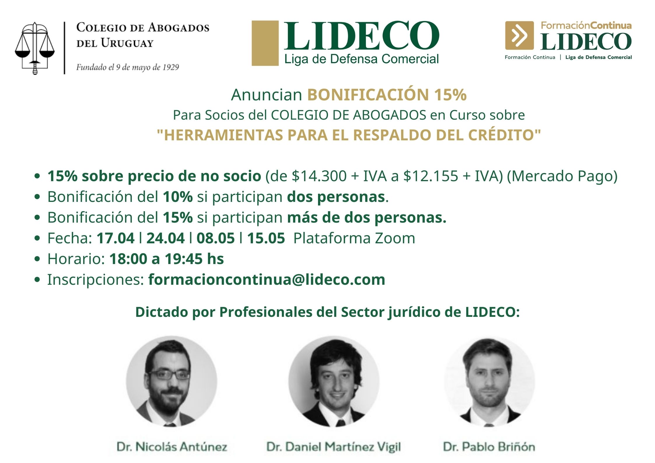 Curso de Formación Continua sobre Herramientas para el Respaldo del Crédito