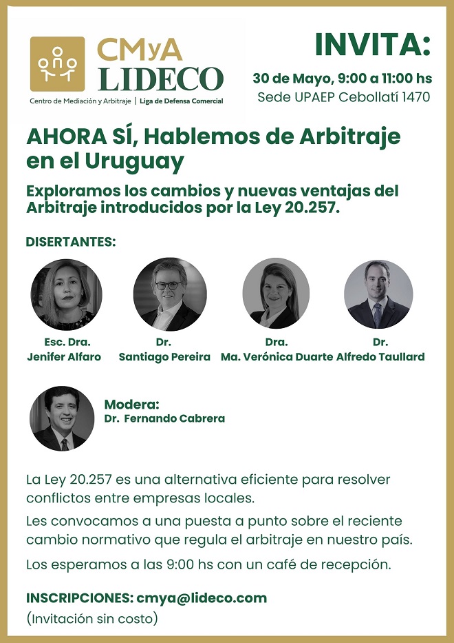 AHORA SÍ, Hablemos de Arbitraje en el Uruguay
