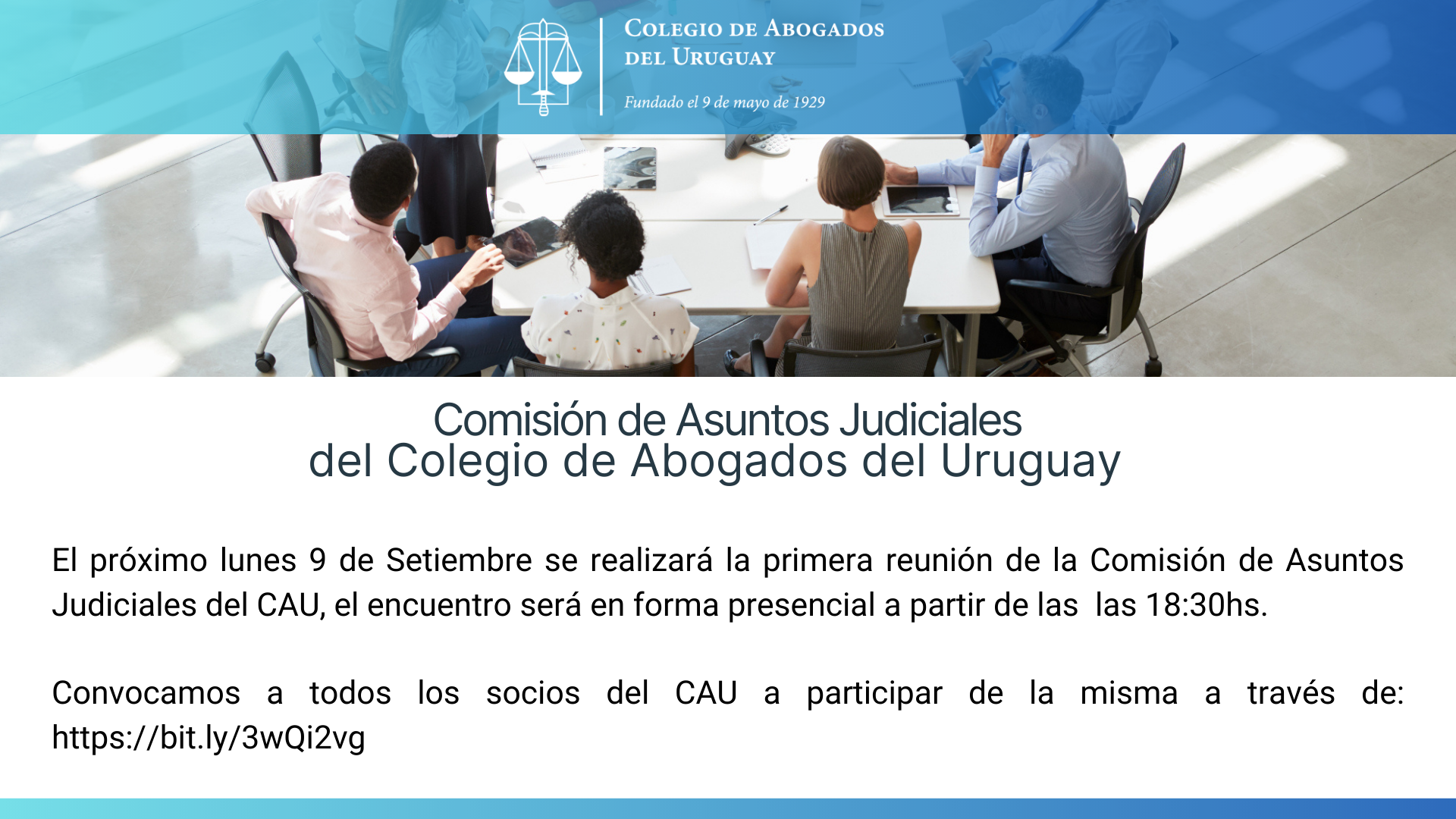 Comisión de Asuntos Judiciales – 9 de Setiembre