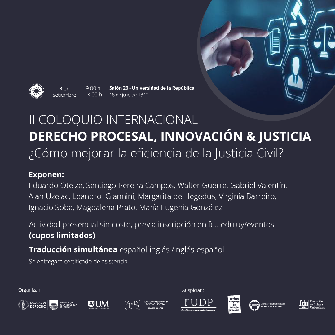 II Coloquio Internacional Derecho Procesal, Innovación y Justicia