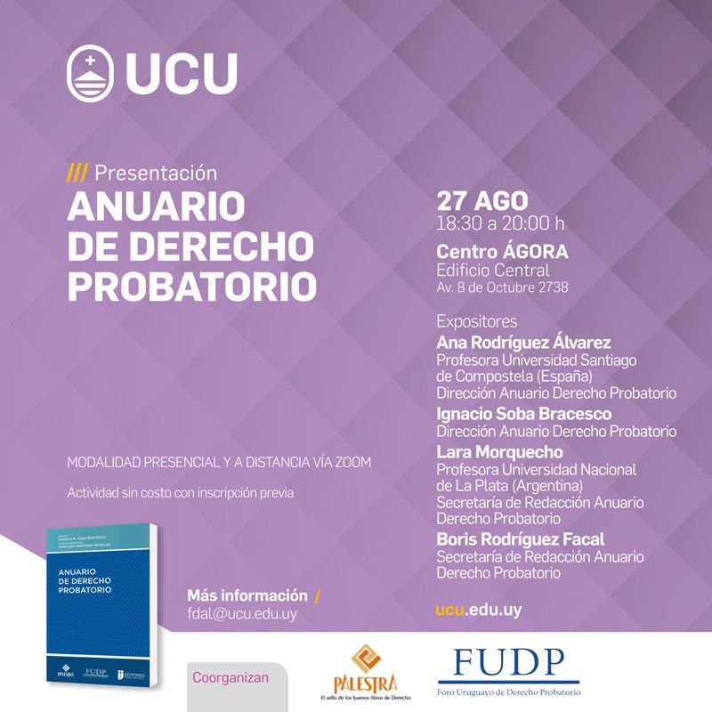 UCU – Presentación: Anuario de Derecho Probatorio