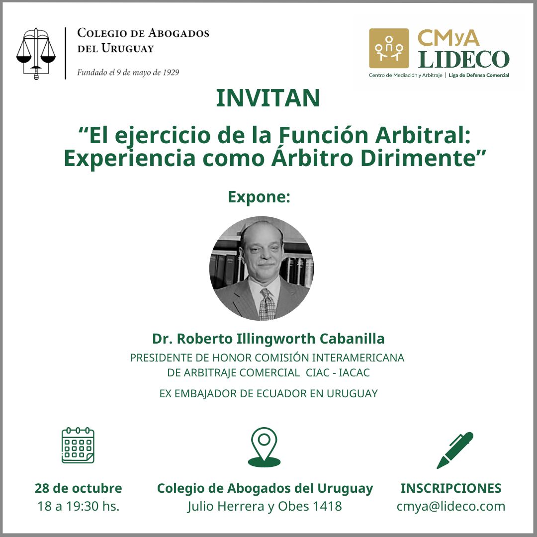 El ejercicio de la Función Arbitral: Experiencia como Árbitro Dirimente