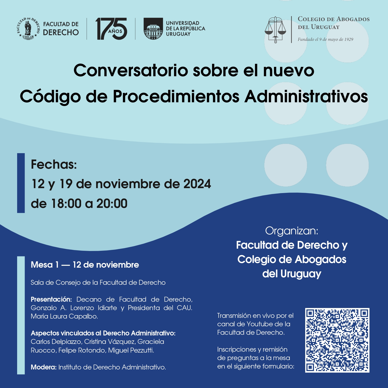 Conversatorio sobre el nuevo Código de Procedimientos Administrativos