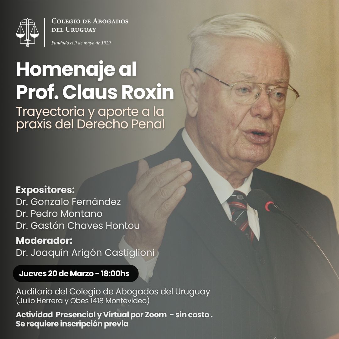 Homenaje al Prof. Claus Roxin