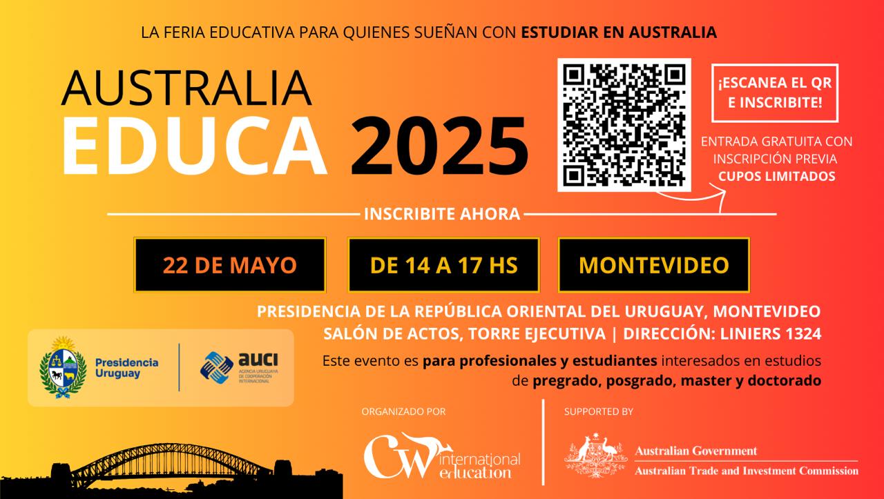 Australia llega a Montevideo: feria educativa gratuita con universidades y expertos del Gobierno australiano