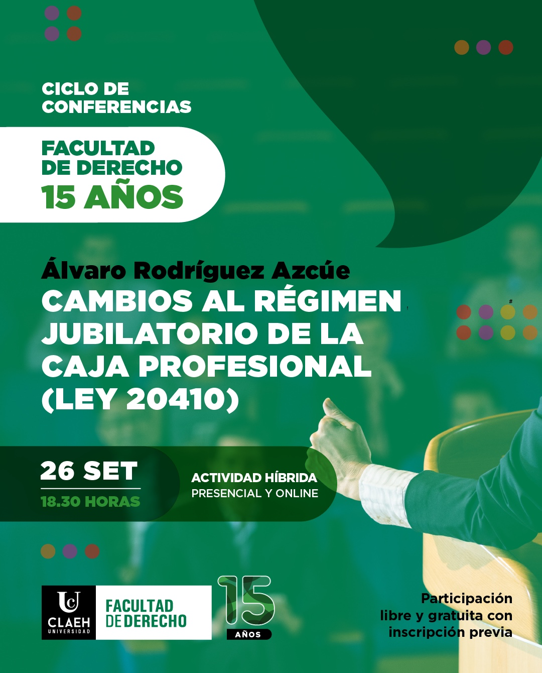 Cambios al régimen jubilatorio de la Caja Profesional (LEY 20410)