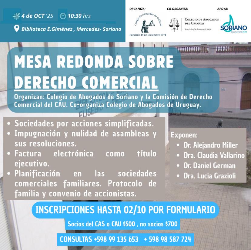 Mesa Redonda sobre Derecho Comercial