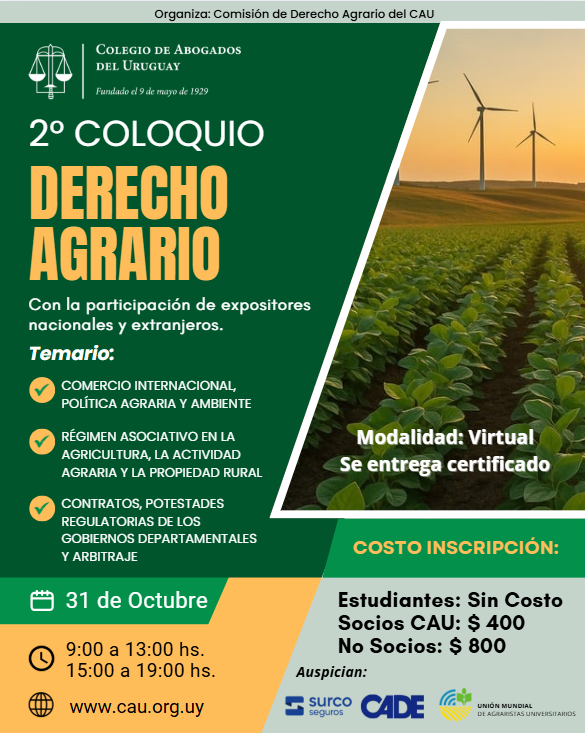 2° Coloquio de Derecho Agrario 2025