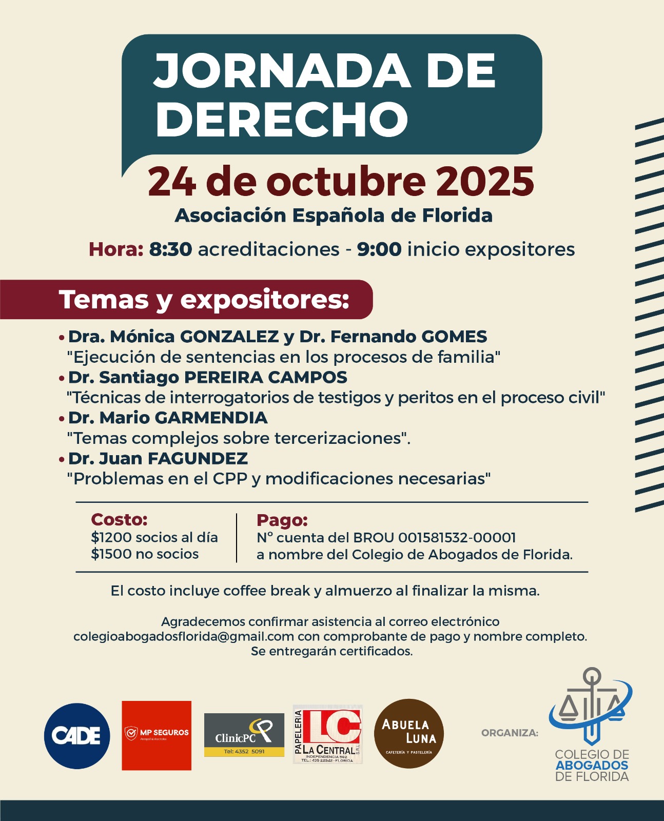 Jornada de Derecho – Colegio de Abogados de Florida