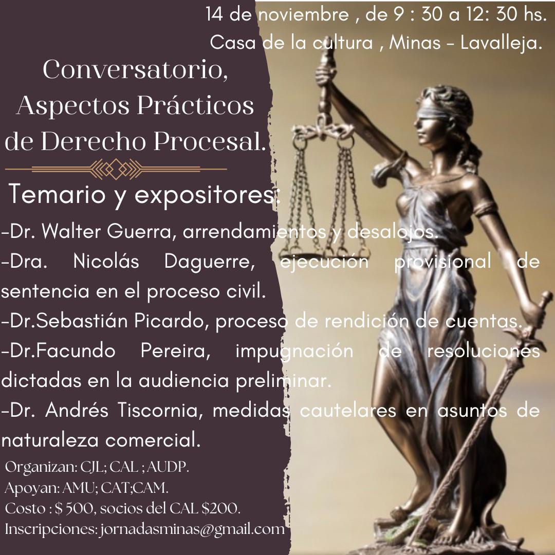 Conversatorio: Aspectos prácticos de Derecho Procesal