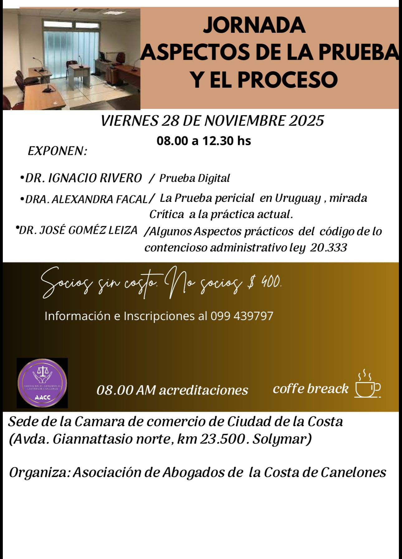 Jornada Aspectos de la Prueba y el Proceso