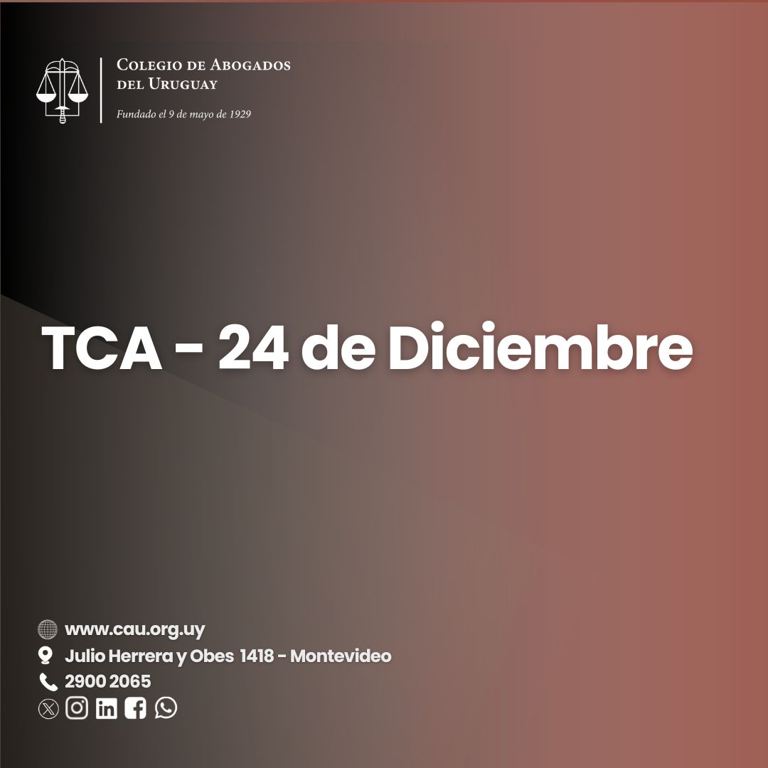 TCA – 24 DE DICIEMBRE DE 2025