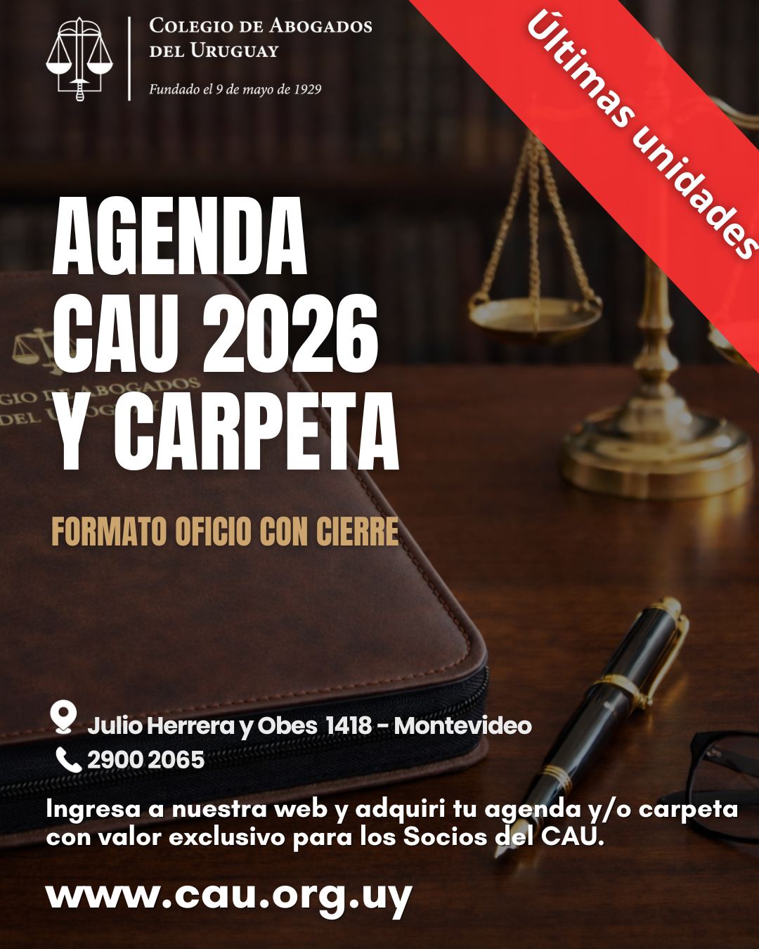 Agendas y Carpetas CAU 2026 – Últimas unidades