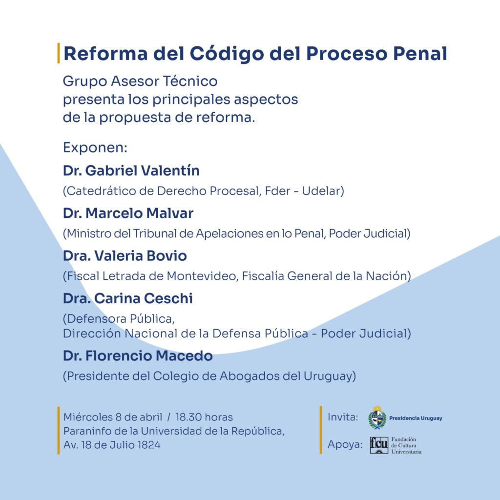 Reforma del Código del Proceso Penal