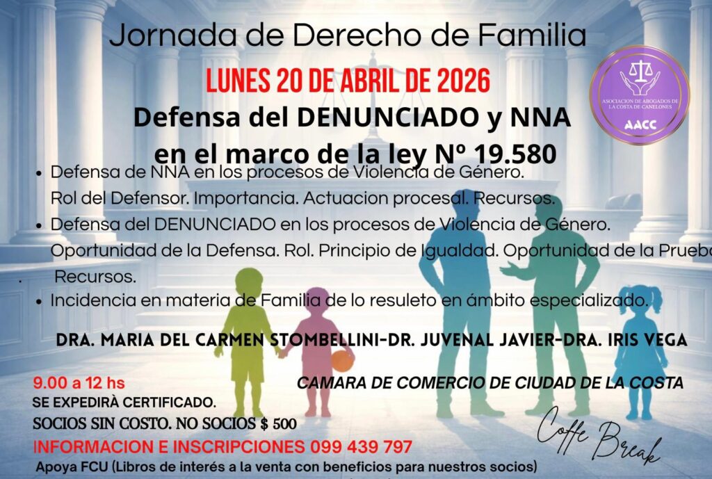 Jornada de derecho de Familia – Asociación de Abogados de la Costa de Canelones