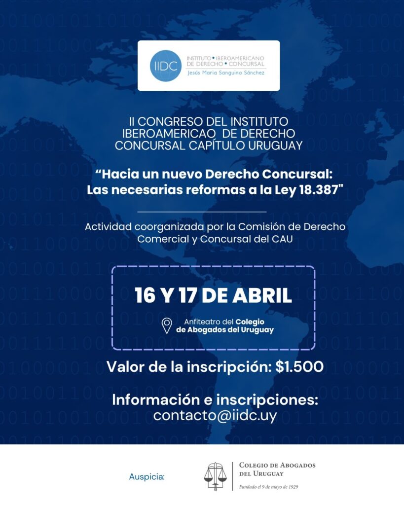 II Congreso del Instituto Iberoamericano de Derecho Concursal Capítulo Uruguay