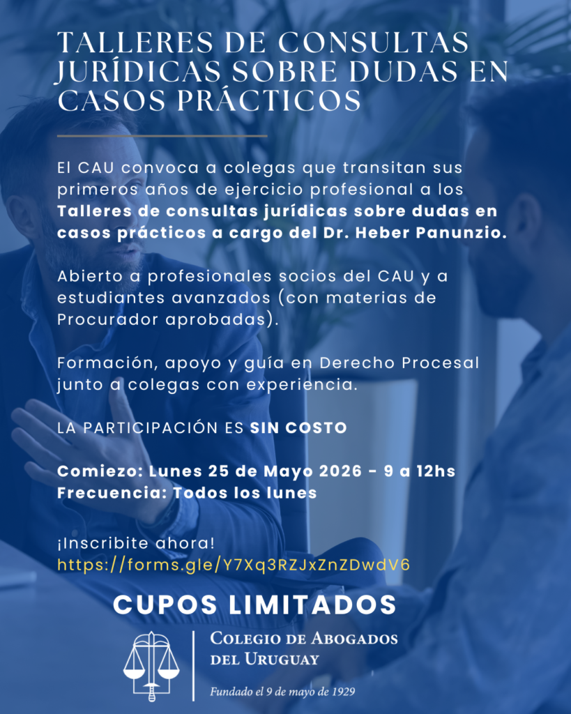 Talleres de consultas jurídicas sobre dudas en casos prácticos