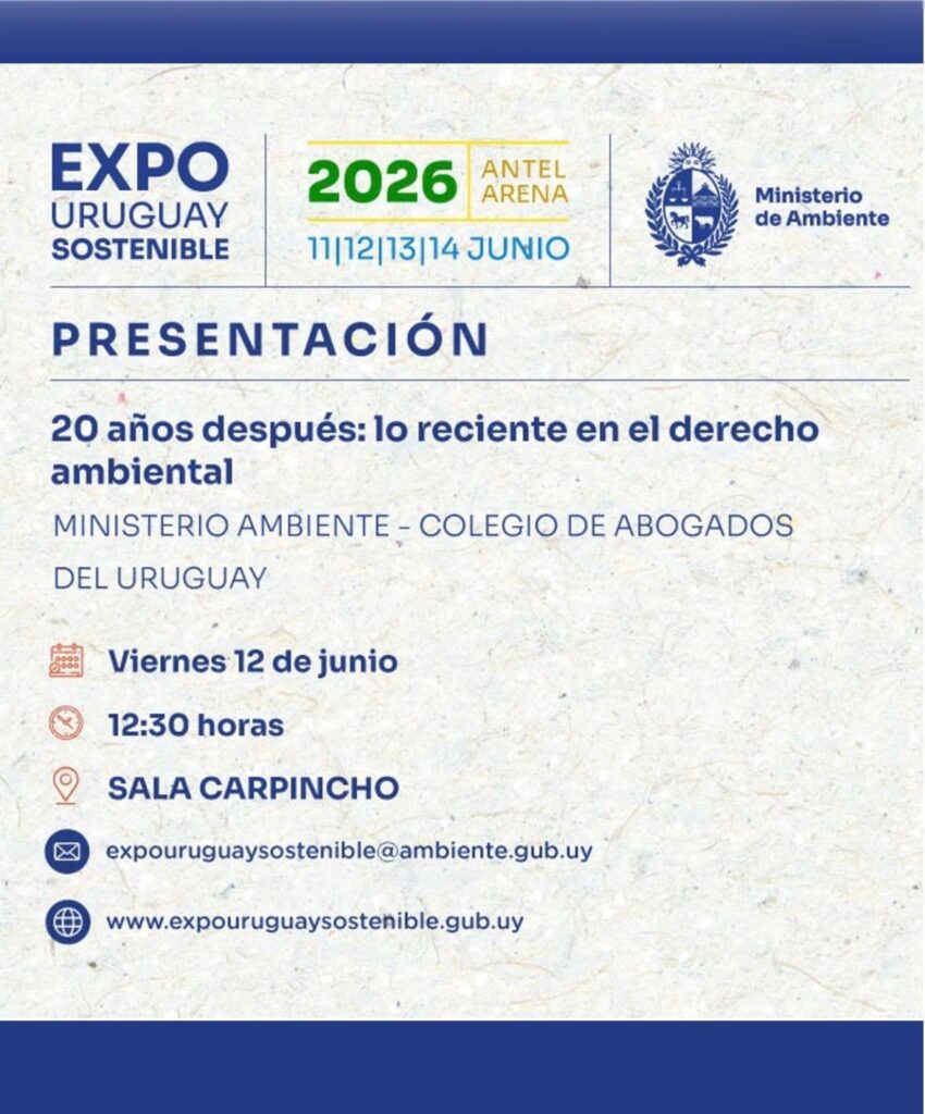 20 años después: lo reciente en el derecho ambiental