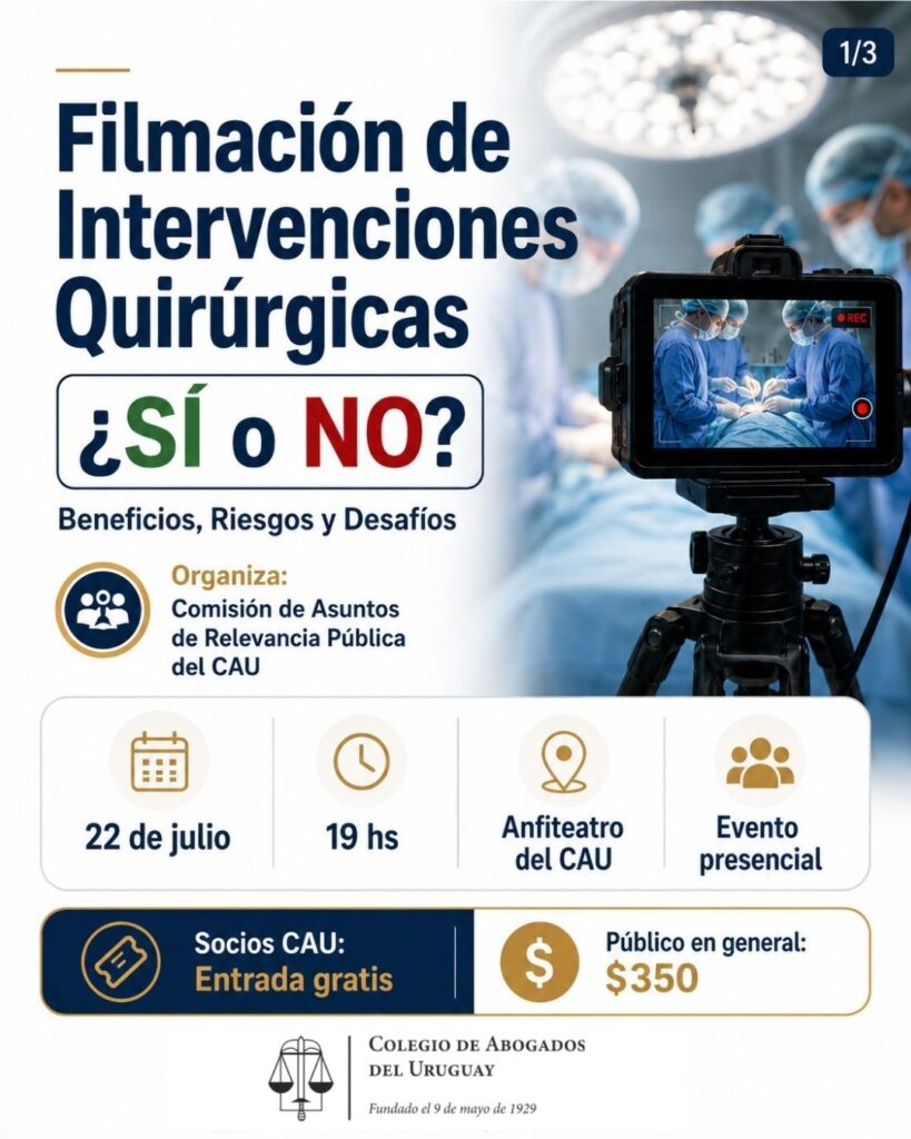 Filmación de intervenciones quirúrgicas: ¿Sí o No?