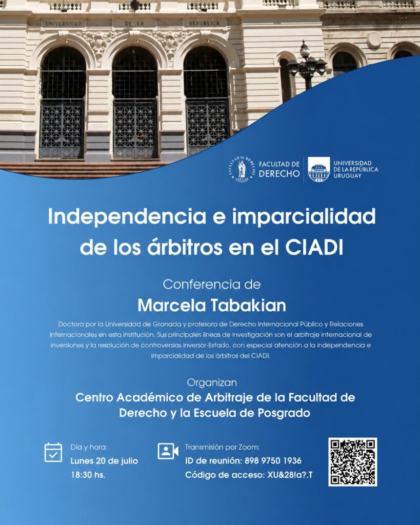 Independencia e imparcialidad de los árbitros en el CIADI